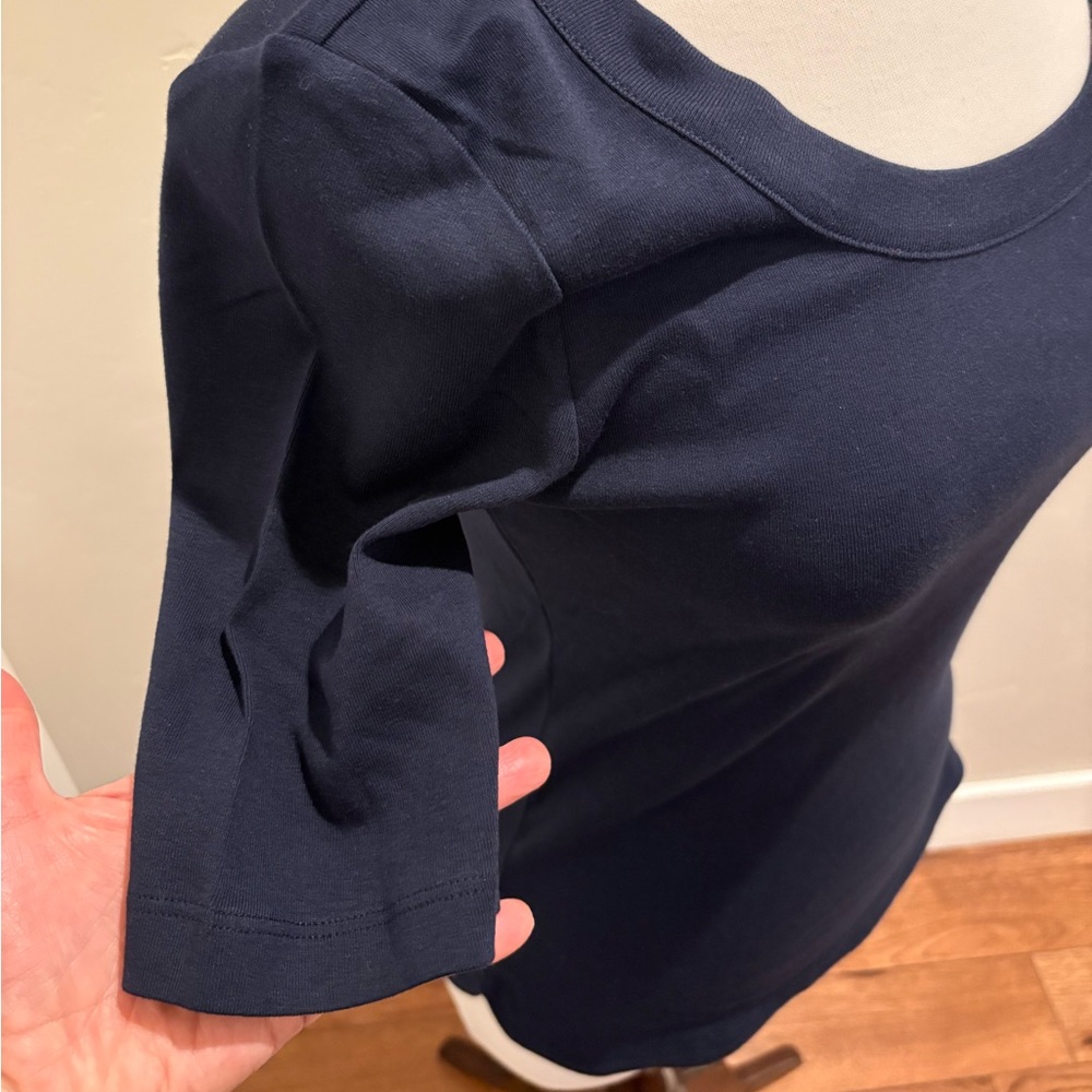 Brand New Talbots Classic Navy Women's Top NWT size Small Soft - Picture 4 of 6